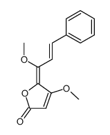(5Z)-4-Methoxy-5-[(2E)-1-methoxy-3-phenyl-2-propenylidene]furan-2(5H)-one结构式