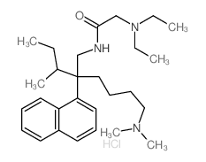 N-(2-butan-2-yl-6-dimethylamino-2-naphthalen-1-yl-hexyl)-2-diethylamino-acetamide Structure