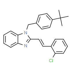 1-[4-(TERT-BUTYL)BENZYL]-2-(2-CHLOROSTYRYL)-1H-1,3-BENZIMIDAZOLE结构式