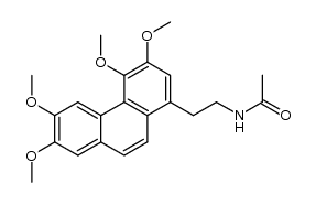N-[2-(3,4,6,7-tetramethoxy-1-phenanthryl)ethyl]acetamide Structure