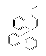 (Z)-1-ethylthio-2-triphenylstannylethene Structure