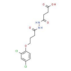 4-{2-[4-(2,4-Dichlorophenoxy)butanoyl]hydrazino}-4-oxobutanoic acid Structure