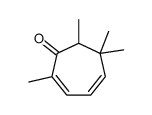 2,6,6,7-tetramethylcyclohepta-2,4-dien-1-one结构式