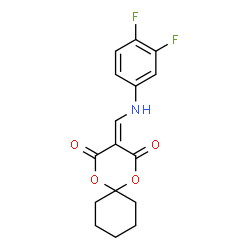 3-(((3,4-difluorophenyl)amino)methylene)-1,5-dioxaspiro[5.5]undecane-2,4-dione Structure