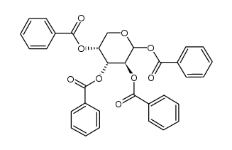 1,2,3,4-tetra-O-benzoyl-D-arabinopyranose结构式
