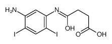 3-[(5-Amino-2,4-diiodophenyl)carbamoyl]propionic acid Structure
