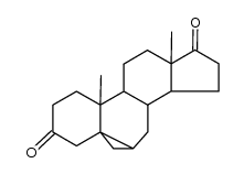 5,7α-Cyclo-B-homo-5α-androstan-3,17-dion结构式