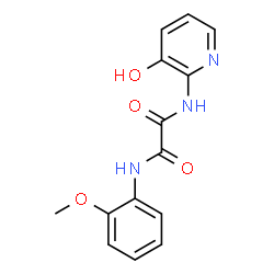 N-(3-hydroxypyridin-2-yl)-N'-(2-methoxyphenyl)oxamide结构式