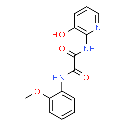 N-(3-hydroxypyridin-2-yl)-N'-(2-methoxyphenyl)oxamide structure