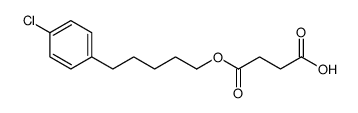 4-[5-(4-chlorophenyl)pentoxy]-4-oxobutanoic acid结构式