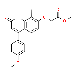 methyl 2-[4-(4-methoxyphenyl)-8-methyl-2-oxochromen-7-yl]oxyacetate结构式