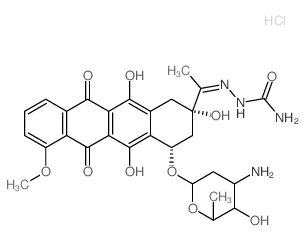 Daunomycin, 3-semicarbazone, mono-hydrochloride picture