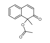 1-acetoxy-1-methyl-1H-naphthalen-2-one结构式