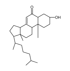 (3S,5R,9R,10R,13R,14R,17R)-3-hydroxy-10,13-dimethyl-17-[(2R)-6-methylheptan-2-yl]-1,2,3,4,5,9,11,12,14,15,16,17-dodecahydrocyclopenta[a]phenanthren-6-one Structure