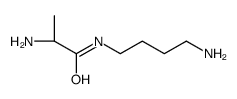 (2R)-2-amino-N-(4-aminobutyl)propanamide结构式