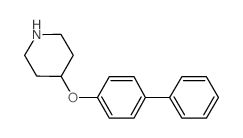 4-([1,1'-BIPHENYL]-4-YLOXY)PIPERIDINE结构式