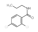 2,4-dichloro-N-propyl-benzamide结构式