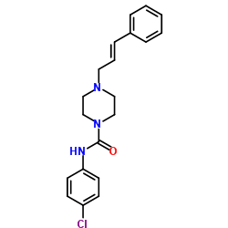 N-(4-Chlorophenyl)-4-[(2E)-3-phenyl-2-propen-1-yl]-1-piperazinecarboxamide Structure