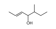 rac-(E)-5-Methyl-hept-2-en-4-ol结构式