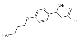 3-(4-丁氧基苯基)-beta-丙氨酸结构式