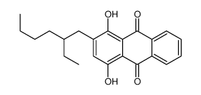 2-(2-ethylhexyl)-1,4-dihydroxyanthraquinone结构式