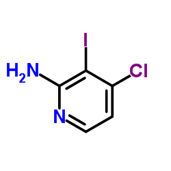 2-Amino-4-chloro-3-iodopyridine structure
