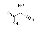 sodium salt of α-cyanoacetamide Structure