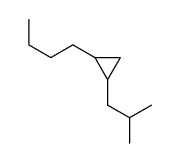1-butyl-2-(2-methylpropyl)cyclopropane Structure