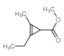 2-Cyclopropene-1-carboxylicacid,2-ethyl-3-methyl-,methylester(9CI) Structure