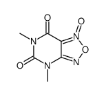 4,6-dimethyl-[1,2,5]oxadiazolo[3,4-d]pyrimidine-5,7(4H,6H)-dione 1-oxide结构式