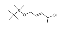 (E)-5-(t-butyldimethylsilyloxy)pent-3-en-2-ol结构式