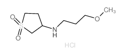 (1,1-Dioxo-tetrahydro-1lambda*6*-thiophen-3-yl)-(3-methoxy-propyl)-amine hydrochloride Structure