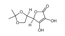 5,6-O-isopropylidene-D-isoascorbic acid Structure