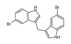 5,5'-dibromo-3,3'-diindolylmethane Structure