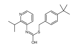 S-((4-(1,1-Dimethylethyl)phenyl)methyl)O-(1-methylethyl)-3-pyridinylcarbonimidothioate结构式