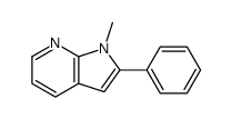 1-methyl-2-phenylpyrrolo[2,3-b]pyridine结构式