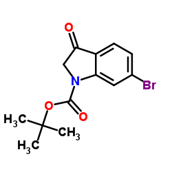 1-Boc-6-bromo-1,2-dihydro-3H-indol-3-one structure