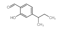 4-仲丁基-2-羟基苯甲醛结构式