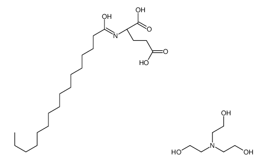 2-[bis(2-hydroxyethyl)amino]ethanol,(2S)-2-(hexadecanoylamino)pentanedioic acid结构式