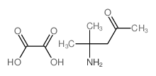 2-Pentanone, 4-amino-4-methyl-, ethanedioate (2:1) structure