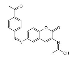 N-[6-[(4-acetylphenyl)diazenyl]-2-oxochromen-3-yl]acetamide结构式