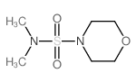 N,N-dimethylmorpholine-4-sulfonamide结构式