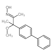 2-Butanone,3-[1,1'-biphenyl]-4-yl-3-methoxy-, oxime结构式