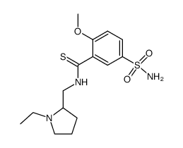 N-(1-ethyl-pyrrolidin-2-ylmethyl)-2-methoxy-5-sulfamoyl-thiobenzamide Structure