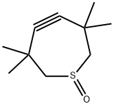 4,5-Didehydro-2,3,6,7-tetrahydro-3,3,6,6-tetramethylthiepin 1-oxide结构式