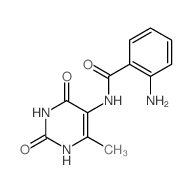 Benzamide,2-amino-N-(1,2,3,4-tetrahydro-6-methyl-2,4-dioxo-5-pyrimidinyl)- structure