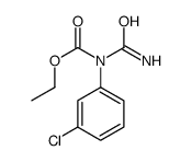 ethyl N-carbamoyl-N-(3-chlorophenyl)carbamate结构式