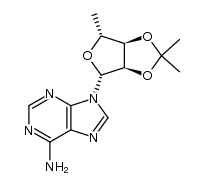 O2',O3'-isopropylidene-5'-deoxy-adenosine结构式