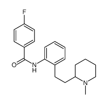 4-fluoro-N-[2-[2-(1-methylpiperidin-2-yl)ethyl]phenyl]benzamide结构式