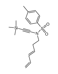 N-((E)-Hexa-3,5-dienyl)-4-methyl-N-trimethylsilanylethynyl-benzenesulfonamide Structure